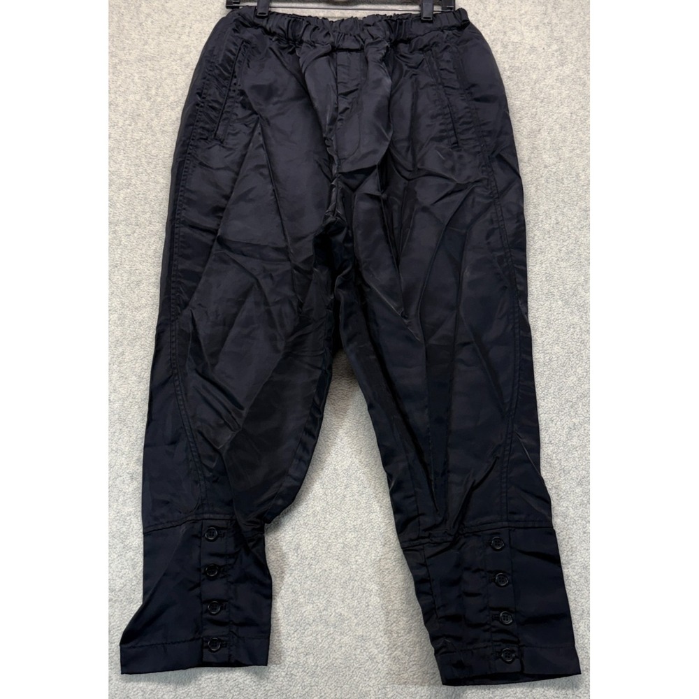 Comme Des Garcons Mens Jodhpur Pants Black Elastic Waist Tapered Leg Pull On XL